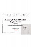Rosiński Firma Bogdan Rosiński Certyfikat 6